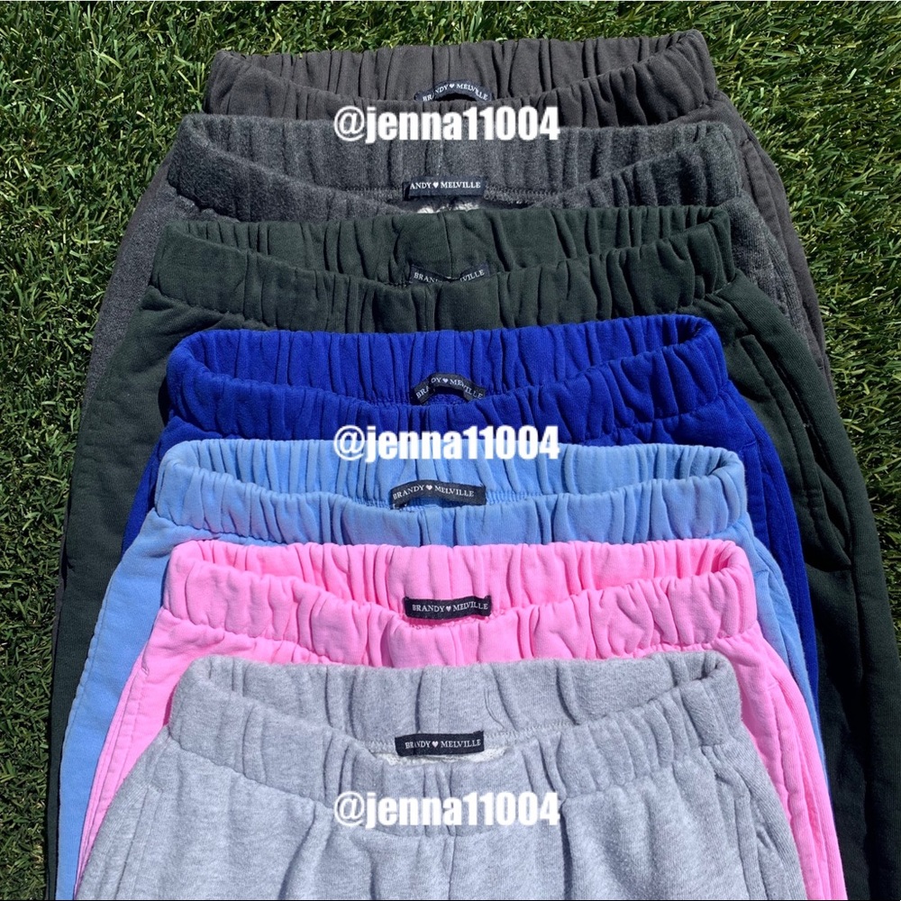 brandy melville rosa sweatpants collection